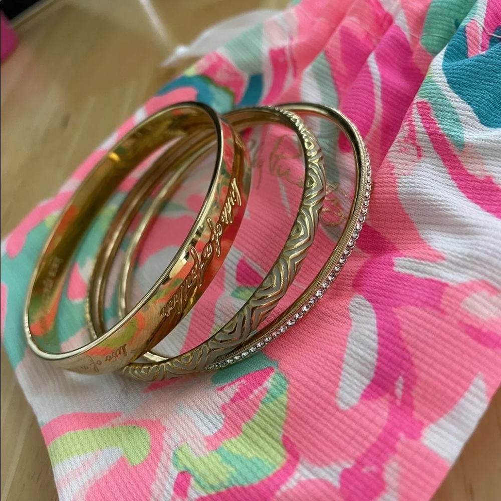 Kate Spade JCrew bangles with Lily Pulitzer bag